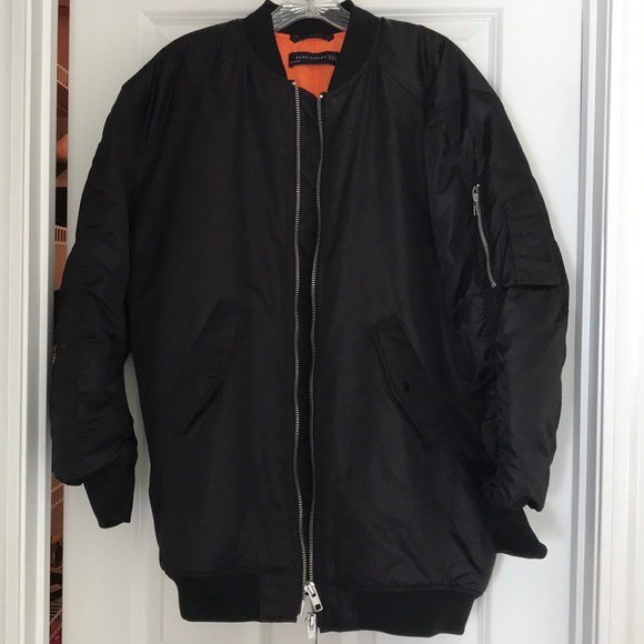 zara oversized bomber